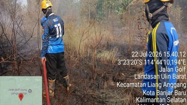 Asap Kebakaran Hutan Kalsel Makin Parah, Utara Bandara Jadi Fokus