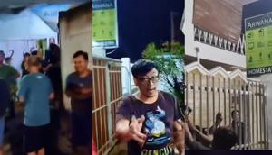 Tangkapan layar video viral warga geruduk penginapan di Bandar Lampung. (Istimewa)