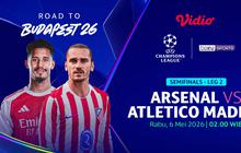 Saksikan Live Streaming Liga Champions 2025/26: Arsenal vs Atletico Madrid, Eksklusif di Vidio