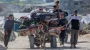 Masing-masing pihak, baik Israel maupun Hamas, saling tuduh gagal mematuhi kesepakatan gencatan senjata pada 19 Januari lalu. (Bashar TALEB/AFP)