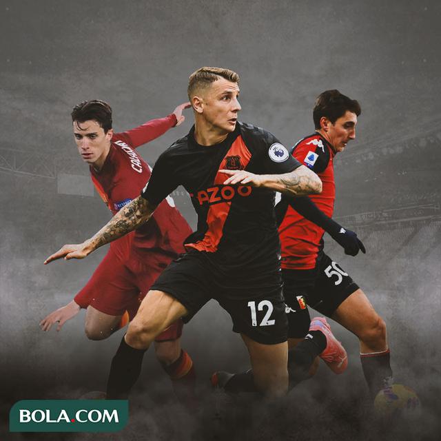 Ilustrasi - Riccardo Calafiori, Lucas Digne, Andrea Cambiaso