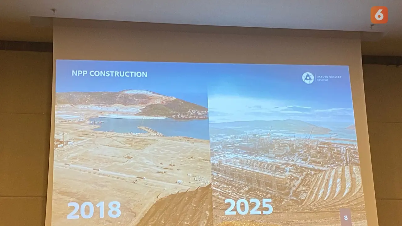 Direktur Komunikasi Korporat JSC Akkuyu Nuclear Vasilii Korelski pada Senin (20/10/2025) di Mersin, Turki, mengatakan, jika beroperasi penuh, empat reaktor PLTN Akkuyu akan menyuplai sekitar 10 persen kebutuhan listrik nasional (Dok. Liputan6.com/Teddy).