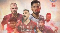 Piala AFC - PSM Makassar dan Bali United (Bola.com/Adreanus Titus)