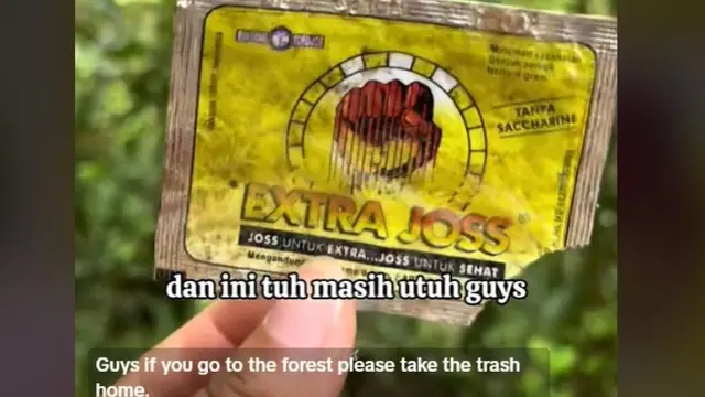 Viral Wanita Temukan Sampah Plastik Masih Utuh Meski Berusia 20 Tahun.  foto: TikTok @akakyanti.id
