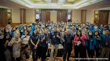Kegiatan bertajuk “G20 Campus Outreach: Fostering Global-Minded Indonesians” di Hotel J.W. Marriott Medan, Jumat (27/5/2022). ( Sumber ekon.go.id )