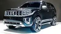 Kia Mohave Masterpiece tampil gagah di Seoul Motor Show 2019. (Motor1)