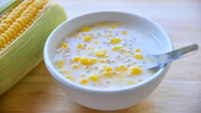 resep bubur sagu mutiara jagung