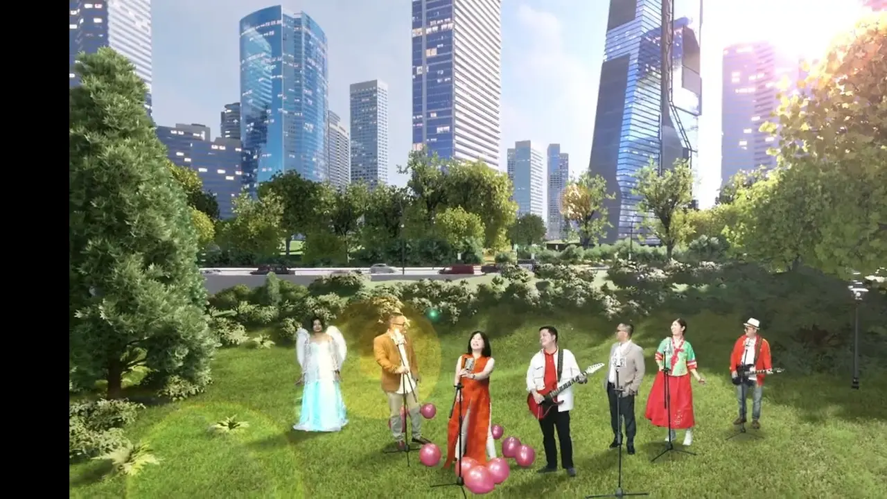 VOSP Voice of SinemArt People nyanyikan Selamat Ulang Tahun spesial perayaan HUT ke-20 (Foto: YouTube SinemArt)