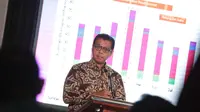 Gubernur Lemhannas Andi Widjajanto saat menjadi pembicara utama dalam acara Menangkal Disinformasi Informasi di Tahun Politik yang digelar The Asia Foundation, Lemhannas dan Katadata di Jakarta, Kamis (4/5/2023). (Ist)