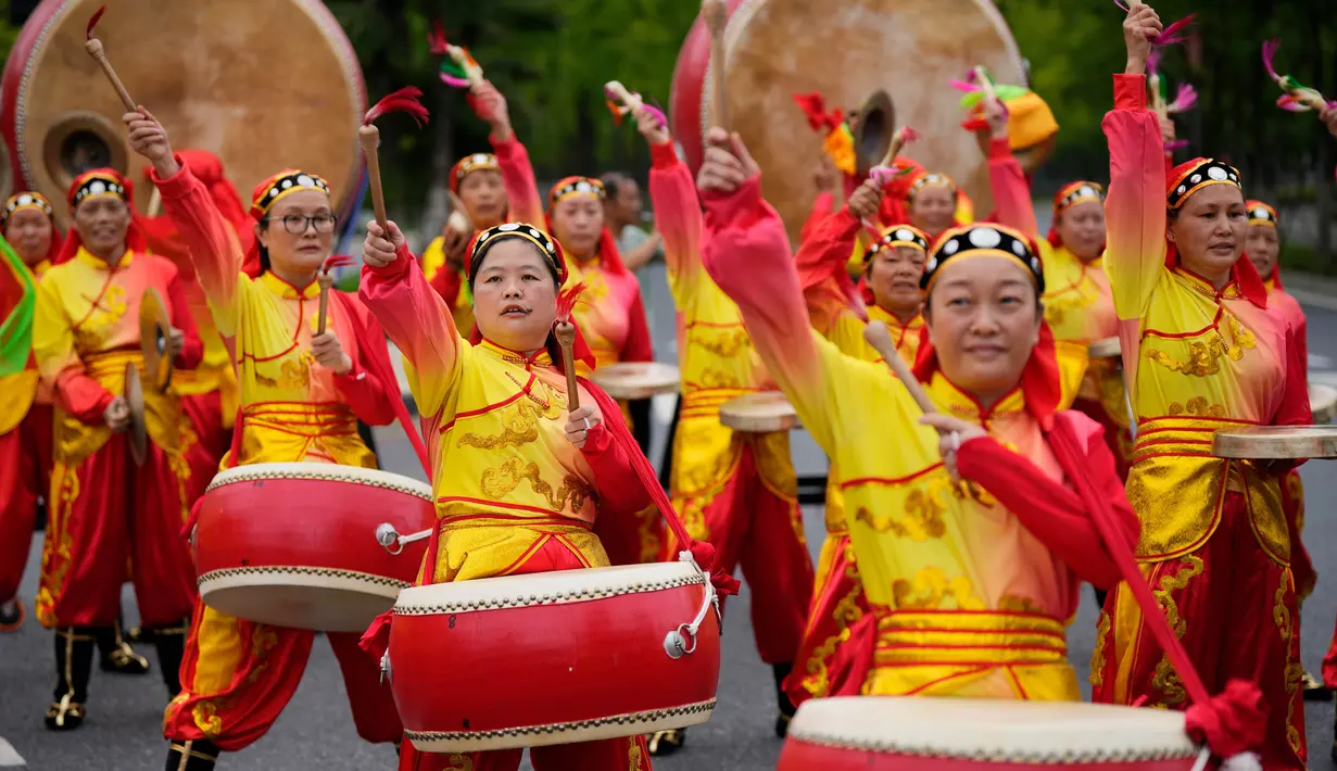 Asian Games ke-19 akan segera berlangsung di Hangzhou, China. (AP Photo/Vincent Thian)