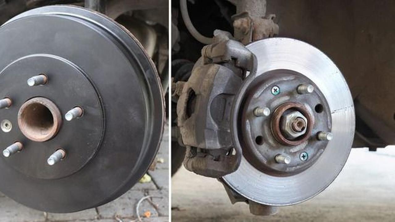 Ilustrasi rem tromol dan cakram