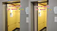 Viral Lift Ini Menutup dan Membuka Sendiri Tanpa Ada Orang, Bikin Merinding