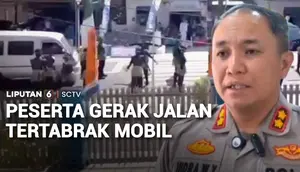 Peserta Gerak Jalan Tertabrak Mobil