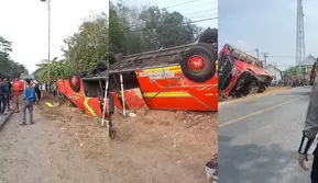 Bus Adhi Prima Terbalik di Mesuji, 3 Penumpang Meninggal dan Sopir Kabur