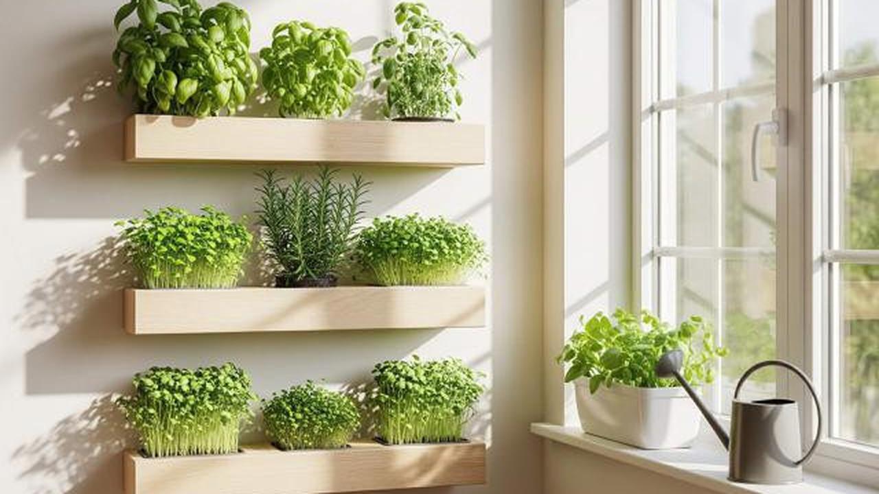 7 Kebun Sayur dan Herbal Pakai Rak Susun Dinding Rumah, Panen Segar Setiap Hari