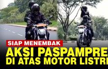 VIDEO: Aksi Sangar Paspampres Bawa Senapan Jajal Motor Listrik Karya Peneliti NASA