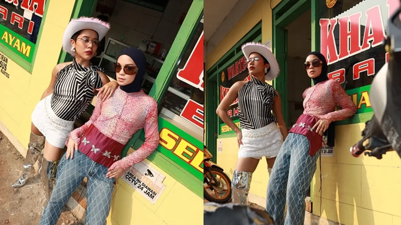 7 Gaya Nyentrik Tantri Namirah Jalani Pemotretan di Warteg Ini Curi Perhatian