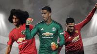 Tahith Chong, Joel Pereira dan Diogo Dalot. (Bola.com/Dody Iryawan)