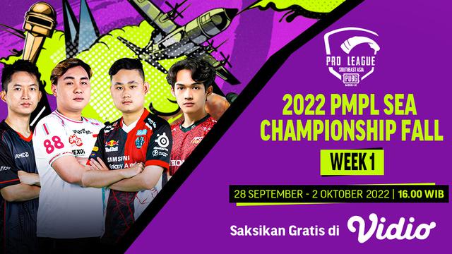 Jadwal dan Live Streaming PMPL SEA Fall 2022 di Vidio Pekan Ini, 28 September-2 Oktober 2022