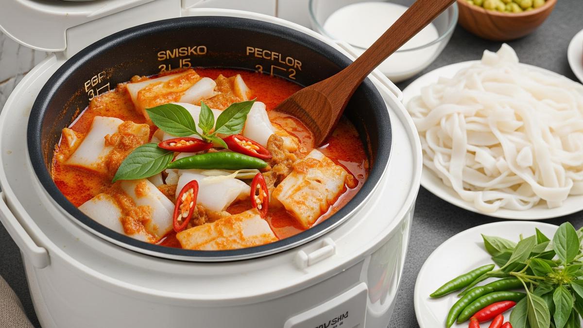 Resep Laksan Palembang Pakai Magic Com, Praktis Tanpa Ribet di Rumah