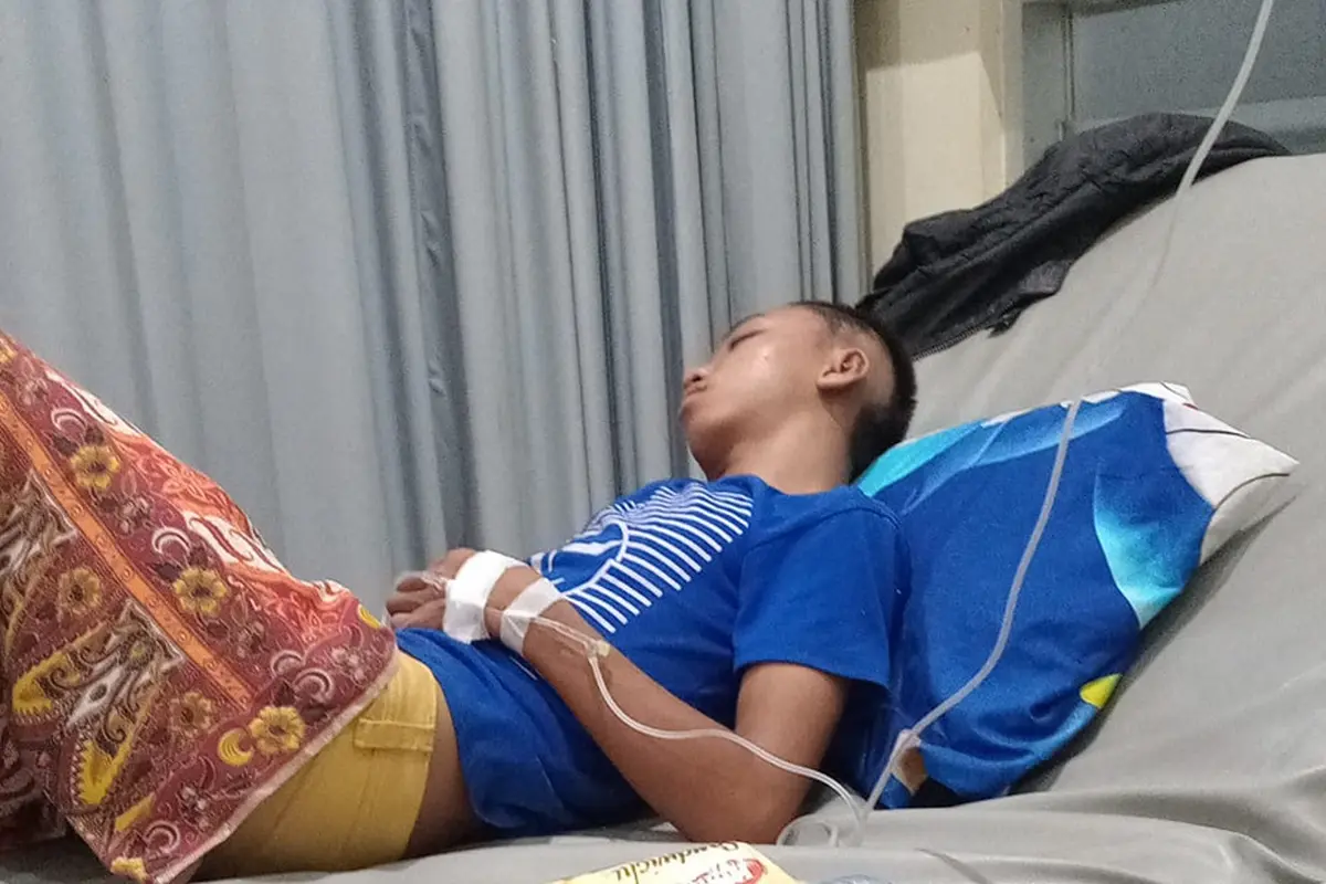 Bocah berinisial RM (15)