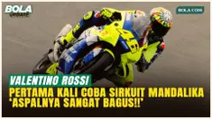Pertama Kali Mengaspal di Sirkuit Mandalika, Valentino Rossi Puji Trek Cepat dan Aspal Kelas Dunia!