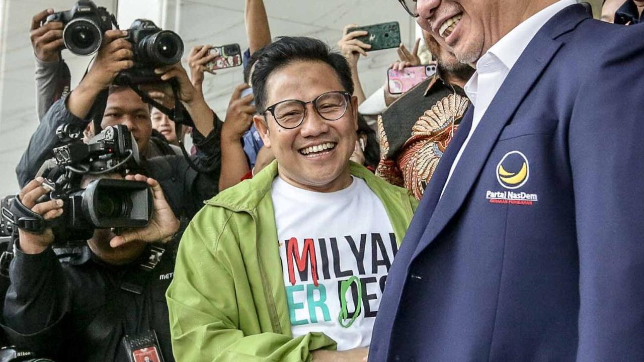 Cak Imin mengaku kedatangannya ini untuk merapatkan barisan pemenangan setelah dideklarasikan sebagai Cawapres Anies Baswedan.