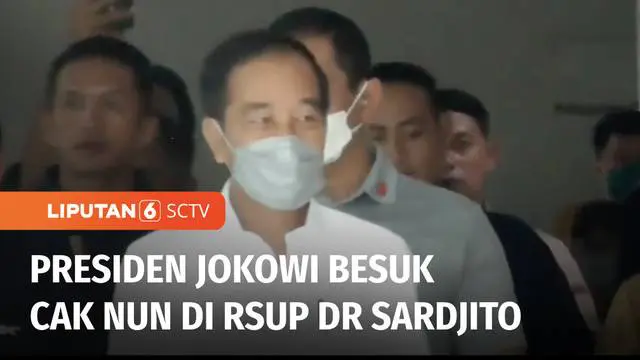 Presiden Joko Widodo menjenguk budayawan Emha Ainun Najib, di Rumah Sakit Umum Pusat Dr. Sardjito Yogyakarta. Setelah menjalani operasi, kondisi Cak Nun dikabarkan terus membaik.