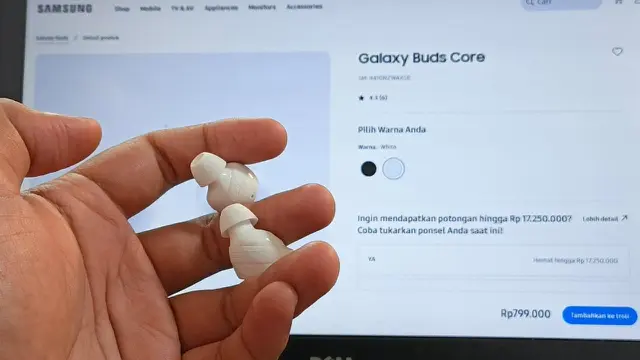 Unit (earbuds) Galaxy Buds Core.