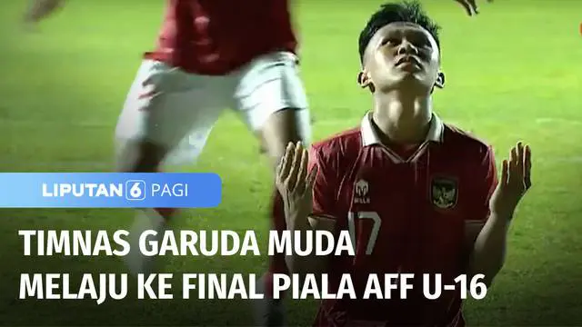 Timnas Indonesia berhasil melaju ke babak final Piala AFF U-16 2022 setelah mengalahkan Myanmar lewat adu penalti pada laga semifinal di Stadion Maguwoharjo, Sleman. Dalam laga final nanti, Indonesia akan berhadapan dengan Vietnam.