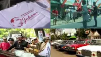 Ragam Dukungan Capres, Sablon Gratis - Pameran Mobil Antik