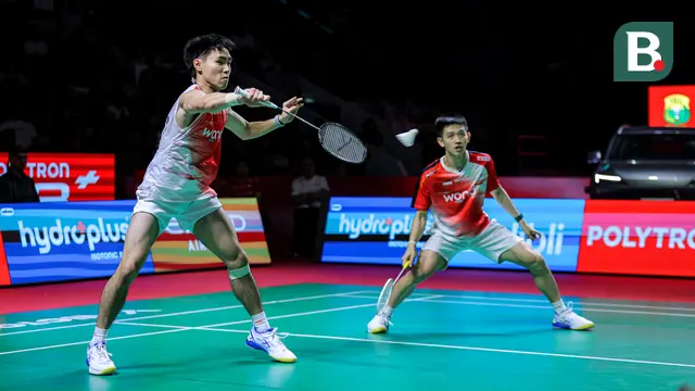 Foto: Raymond/Joaquin Wakili Ganda Putra Indonesia di Final Indonesia Open setelah Tumbangkan Sabar/Reza