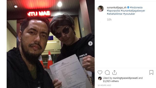 Atta Halilintar bersama Sunan Kalijaga (Foto: Instagram/@sunankalijaga_sh)