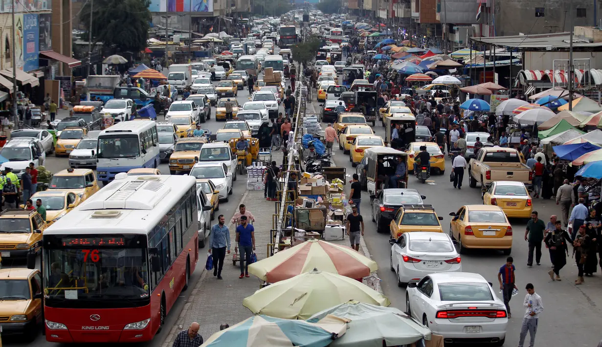 Pemandangan Pasar Al-Shurja di Baghdad, Irak, 10 April 2019. (REUTERS/Khalid al-Mousily)