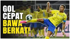 Berita Video, momen Cristiano Ronaldo cetak gol cepat saat Al Nassr hadapi Al Kholood pada Sabtu (15/3/2025)