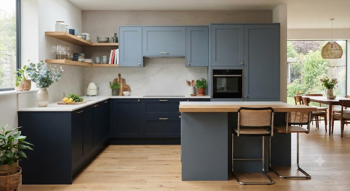 Navy, Slate Blue, dan Smoky Blue (AI Generated)