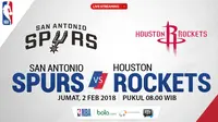 San Antonio Spurs Vs Houston Rockets_2 (Bola.com/Adreanus Titus)
