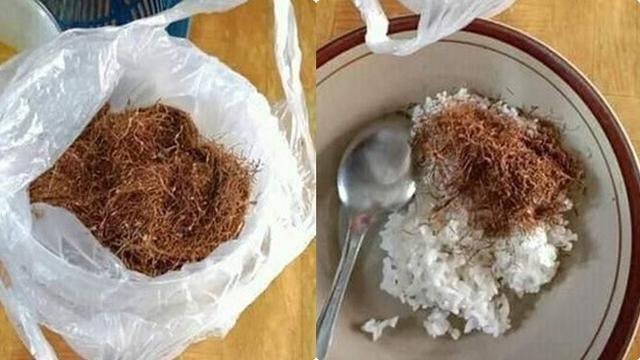 Dikira Abon, Pria Ini Ternyata Tambahkan Tembakau ke Nasi Putihnya