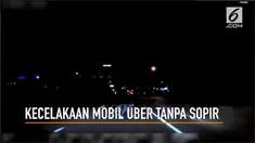 Polisi Arizona merilis video tabrakan antara mobil nir awak Uber dan wanita pejalan kaki.