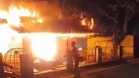 Kebakaran Hebat Melalap Posyandu di Cibadak Sukabumi