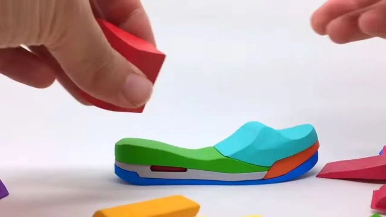 [Bintang] Menyusun Puzzle 3D Bentuk Sepatu Basket yang Bikin Ingin Memiliki