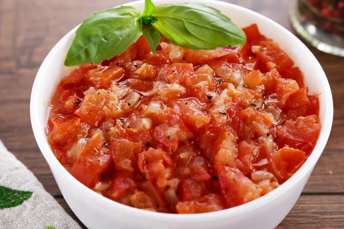 buah tomat salad cincang