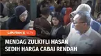 Menteri Perdagangan Zulkifli Hasan memantau harga sejumlah komoditas pokok di Pasar Blauran Kota Salatiga Jawa Tengah, Jumat (14/7) pagi. Mendag Zulkifli Hasan sedih mendapati harga cabai yang rendah di Salatiga, diperkirakan berdampak meruginya peta...