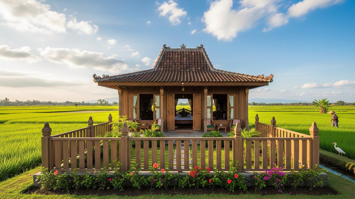 12 Ide Pagar Rendah untuk Rumah dengan Pemandangan Sawah yang Aman dari Ular