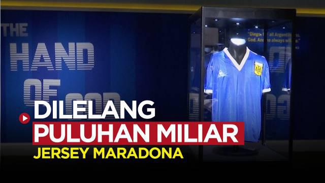 Berita video jersey legendaris Maradona yang siap dilelang seharga 75 Miliar Rupiah