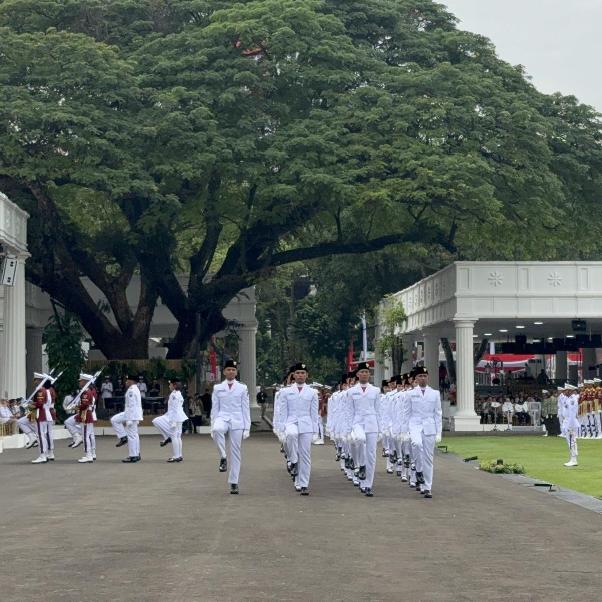 Gladi bersih upacara HUT ke-80 RI di Istana