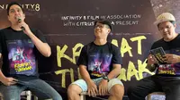 Marcell Chandrawinata dan Reza Nangin bahas soal digandengnya Siskaeee untuk film Kramat Tunggak versi baru di kawasan Menteng, Jakarta Pusat, Rabu (29/11/2023). (Dok. IST)