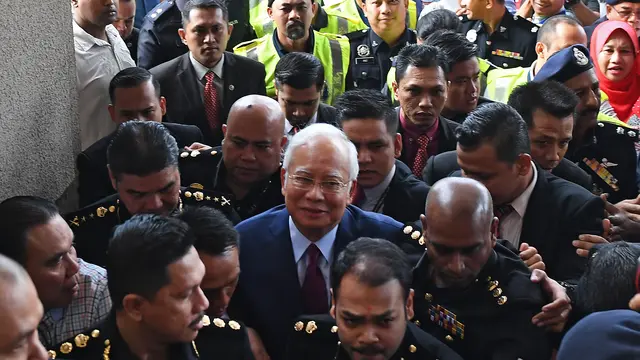 Najib Razak disidang di Mahkamah Kuala Lumpur