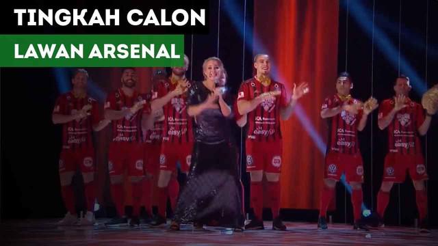 Calon lawan Arsenal di babak 32 besar Liga Europa melakukan tarian saat live.