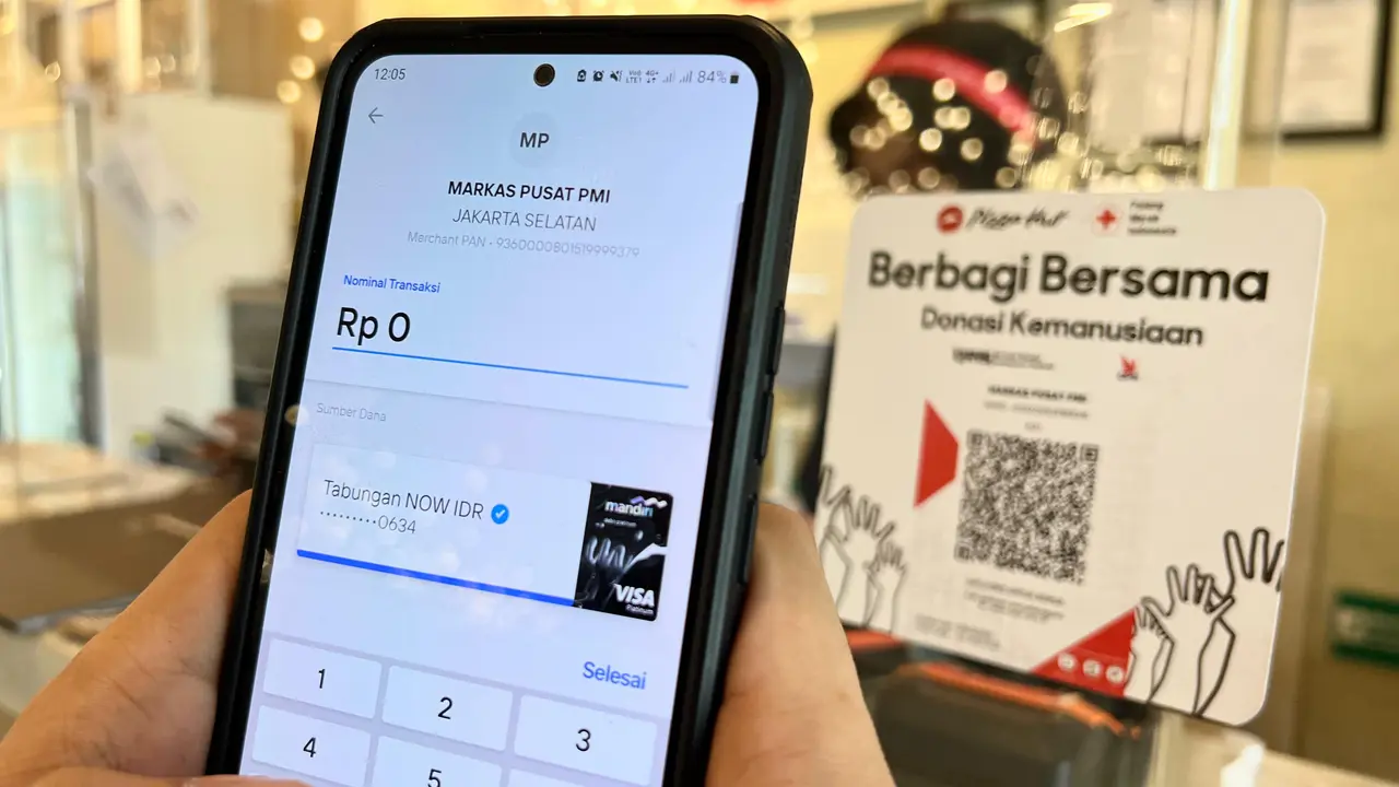 Bank Mandiri dan Pizza Hut Dukung Aksi Kemanusiaan Lewat QRIS